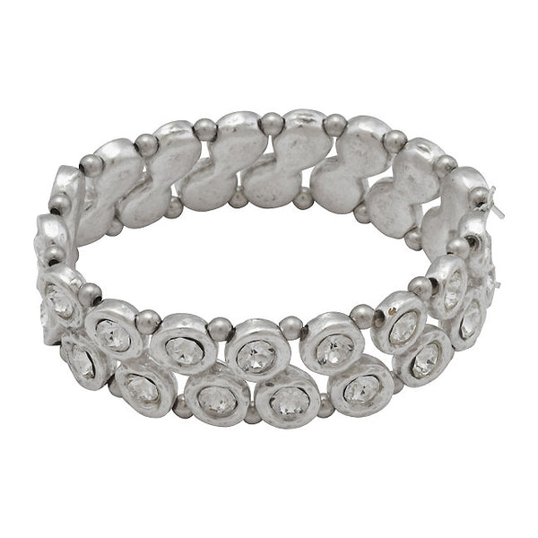 Avant GarAvant Garde Paris Silver Dazzling Crystal Bracelet