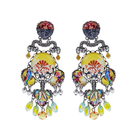 Ayala Bar Sunset Mosaic Dangle Post Earrings