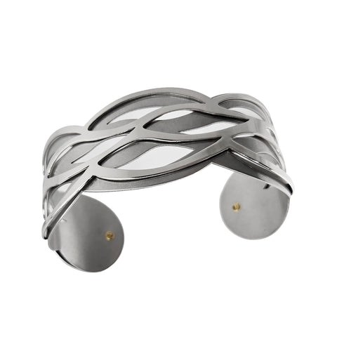 Christophe Poly Drifting Ovals Layered Cuff Bracelet