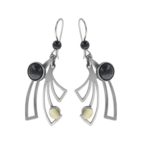  Christophe Poly Dynamic Silver Serenity Earrings