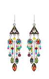 Firefly Mosaic Botanical Chandelier Earrings Another View