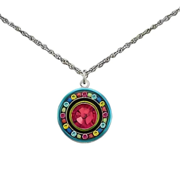 Firefly Mosaics Round Dolce Vita Pendant Necklace