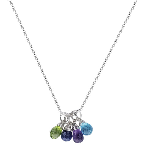 Happiness And Abundance Gemstone Necklace By Live Well