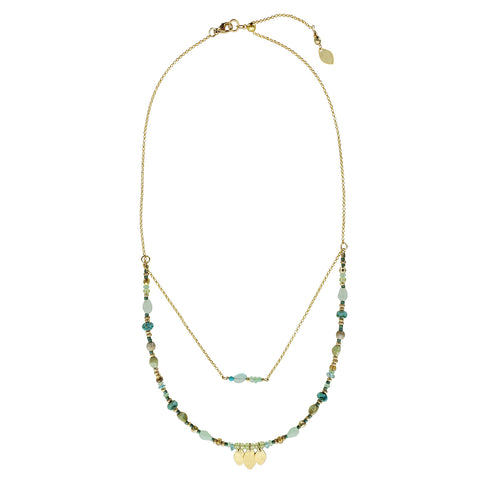 Holly Yashi Shades Of The Sea Double Layer Necklace