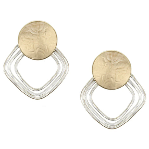 Marjorie Baer Harvest Moonlight On Water Clip Earrings