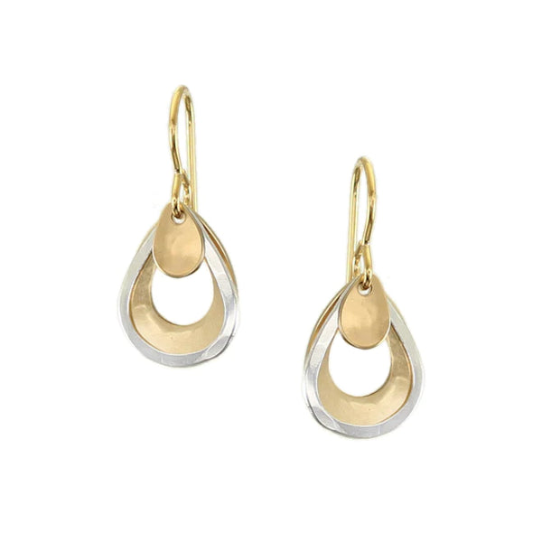 Marjorie Baer Petite Layered Teardrop Earrings