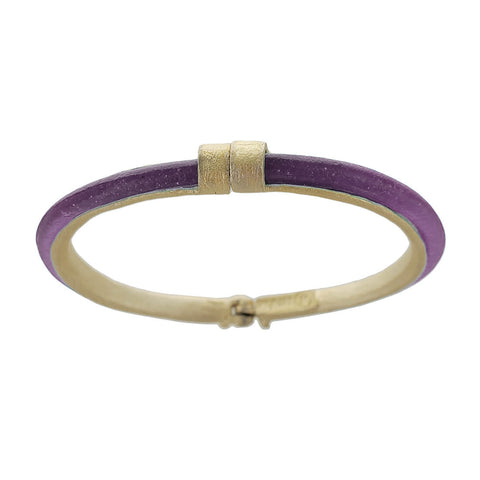 Michael Vincent Michaud Luminous Purple Magnetic Bangle Bracelet Top View
