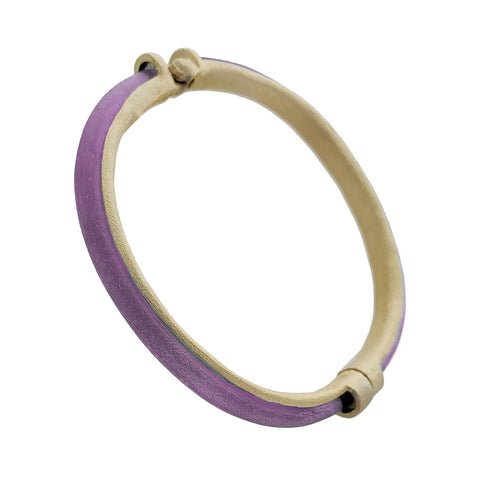 Michael Vincent Michaud Luminous Purple Magnetic Bangle Bracelet