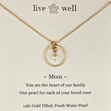 Mothers Love One Pearl Necklace