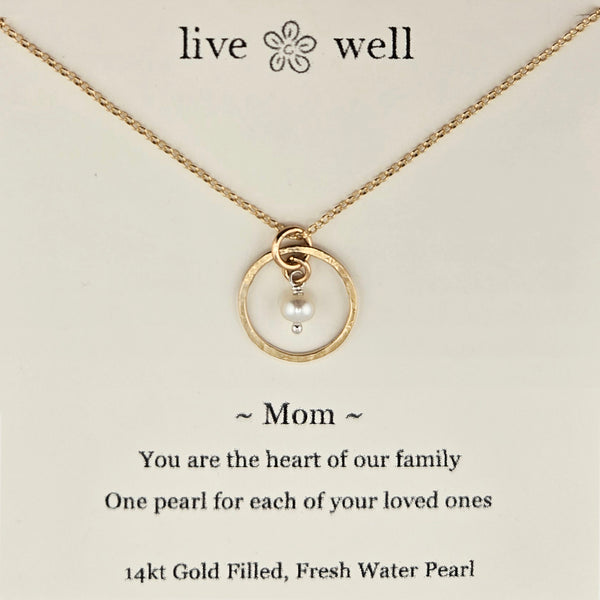 Mothers Love One Pearl Necklace