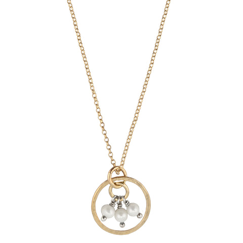 Mothers Love Three Pearls Necklace By Live Well
