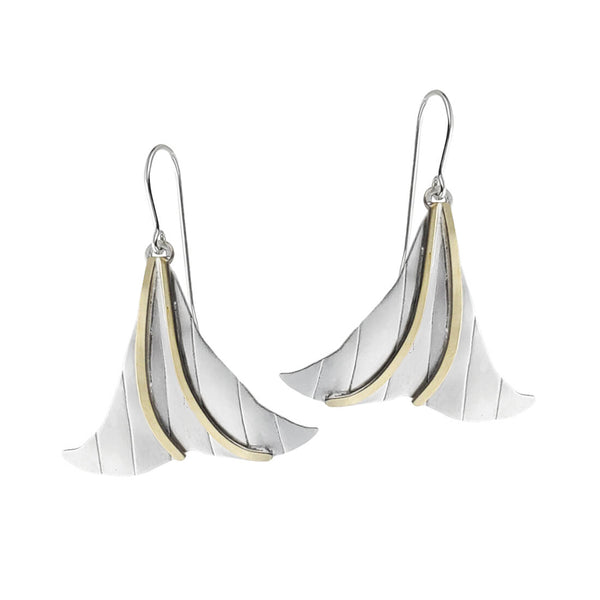 Whitney Designs Garden Party Silver Petal Earrings
