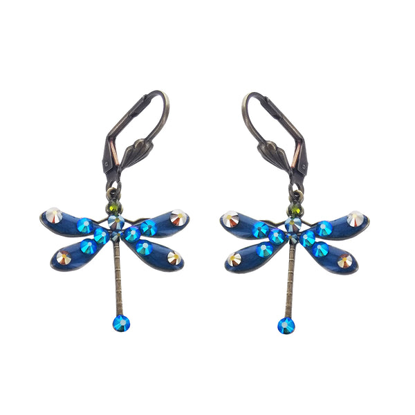 Anne Koplik Blue Wings Dragonfly Earrings