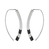 Arched Sterling Contrast Earrings By Tip To Toe Another View