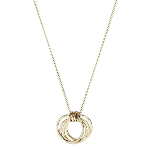 Four Loving Sisters Gold Necklace By Live Well Another View