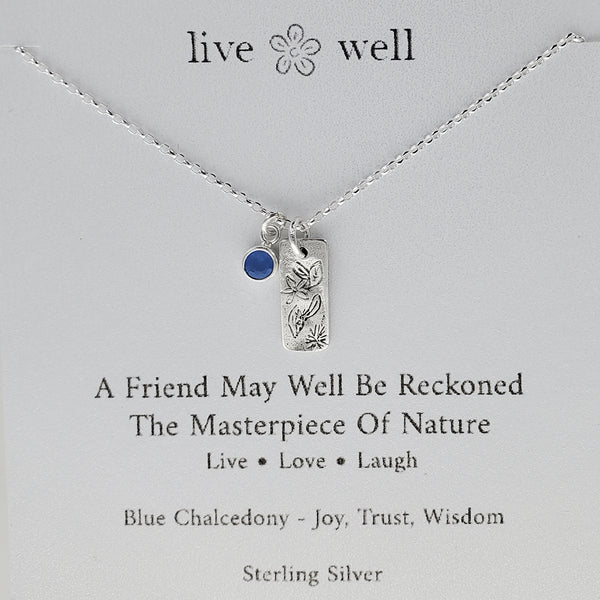 Friend The Masterpiece Of Nature Necklace By Live Well