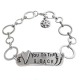 I Love You To The Moon And Back Bracelet