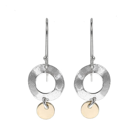 Israeli Dganit Hen Silver Gold Miro Earrings