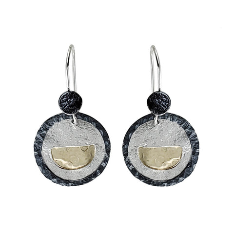 Israeli Dganit Hen Sun Cloud Reflection Earrings