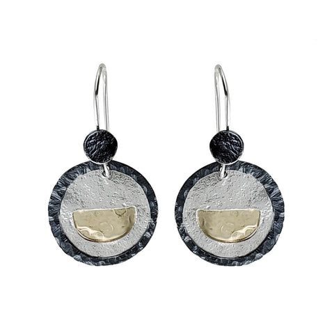 Israeli Dganit Hen Sun Cloud Reflection Earrings