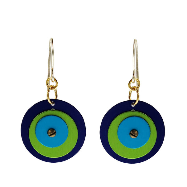 Lenel Designs Mia Three Layered Circle Earrings