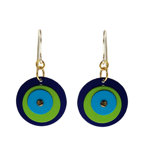 Lenel Designs Mia Three Layered Circle Earrings