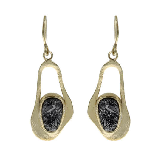 Marcia Moran Matisse Titanium Druzy Earrings