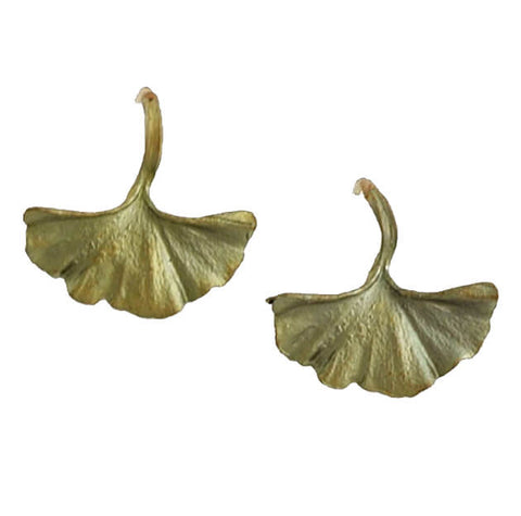 Michael Michaud Large Gingko Earrings