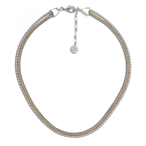  Ori Tao Bijoux Layered Triple Chain Necklace