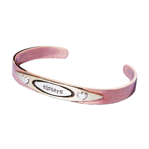 Sisters Cuff With Hearts
