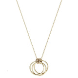 Three Loving Sisters Gold Necklace By Live Well Another View