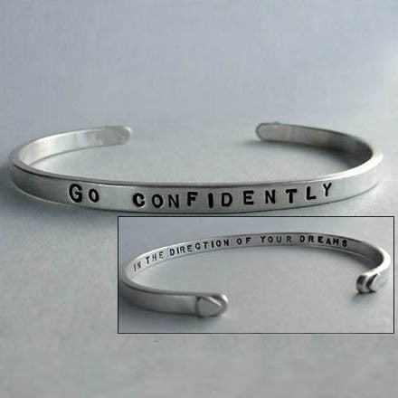 "Go Confidently In The Direction Of Your Dreams" Bracelet