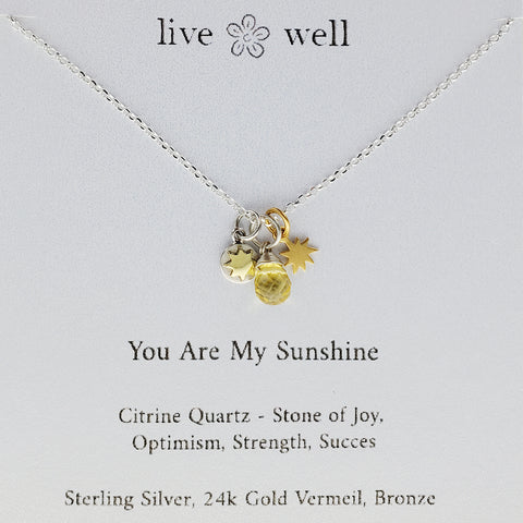 You Are My Sunshine Necklace By Live Well