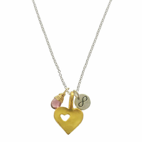 b.u. A Mothers Love Is Infinite Charm Necklace