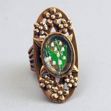 Lily of the valley ring store