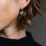 Austin Titus Petite Golden Birch Nest Earrings On