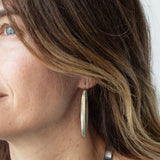 Austin Titus Split Reed Diamond Earrings On