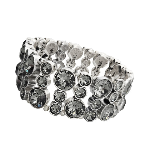 Avant Garde Paris Dazzling Nobel Black Diamond Crystal Bracelet Another View