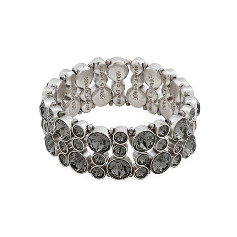 Avant Garde Paris Dazzling Nobel Black Diamond Crystal Bracelet