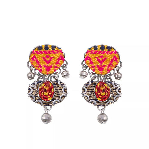 Ayala Bar Embroidered Dream Sunset Savita Earrings