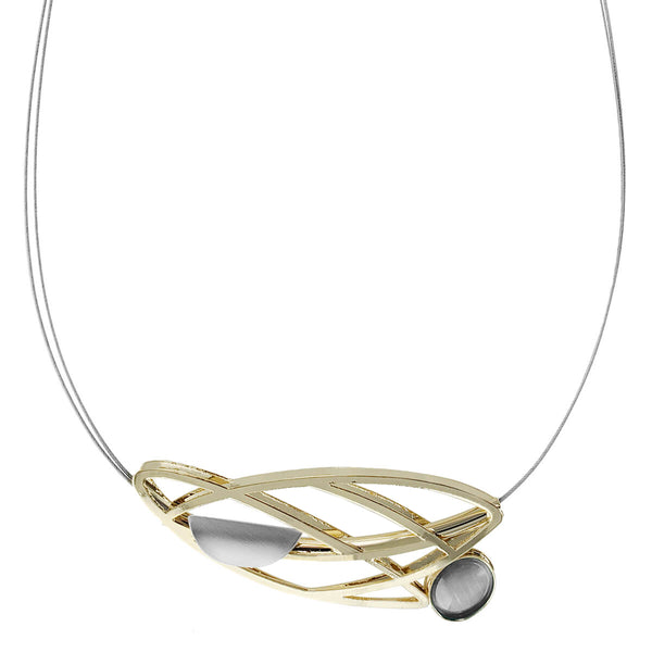 Christophe Poly Golden Waves Pearlescent Necklace