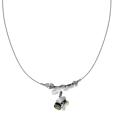 Christophe Poly Minimalist Trailing Leaves Necklace