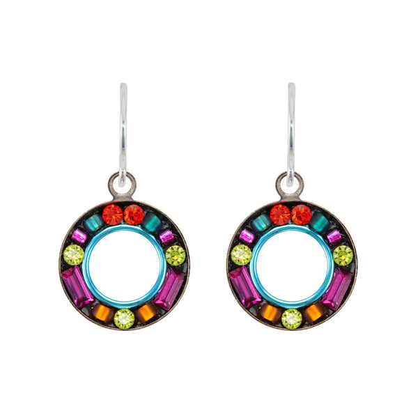 Firefly Designs Petite Colorful Open Circle Earrings