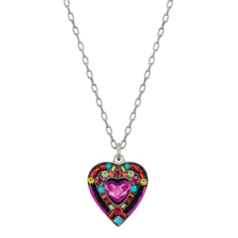 Firefly Designs Rose Heart Pendant Necklace