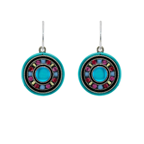Firefly Mosaics Bermuda Blue Moonlight Earrings