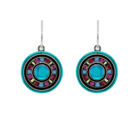Firefly Mosaics Bermuda Blue Moonlight Earrings