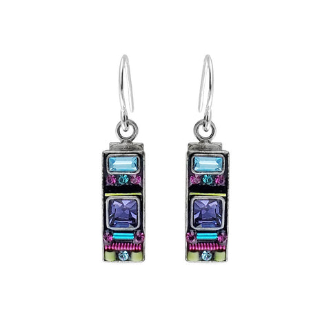  Firefly Mosaics Colorful Bar Earrings