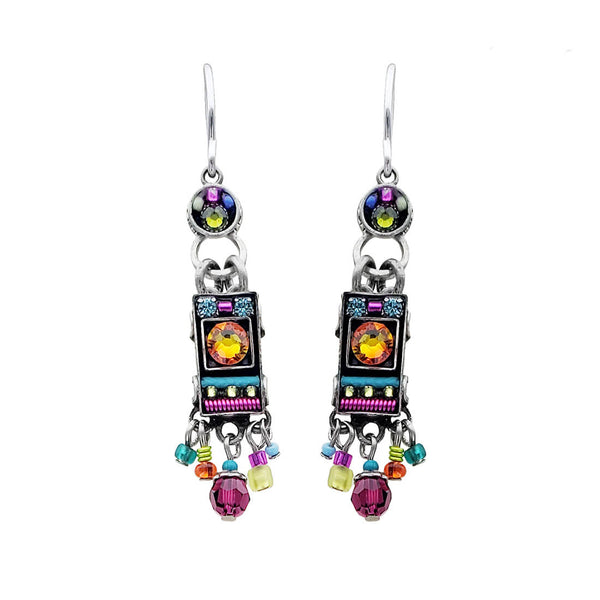  Firefly Mosaics Feast Of Colors Dangle Earrings