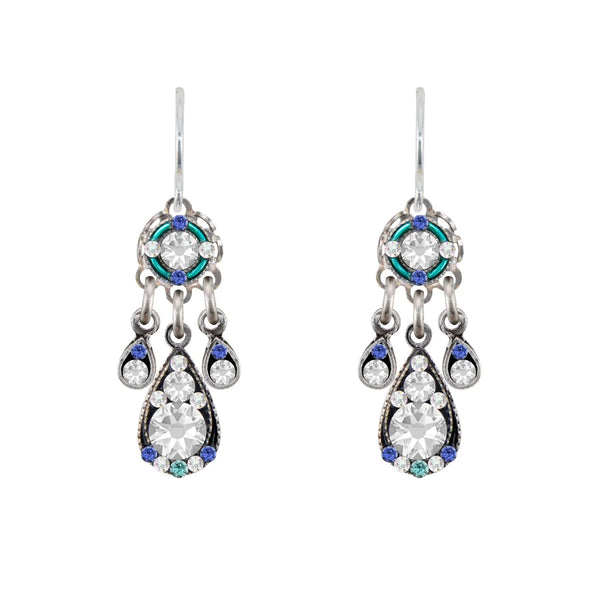 Firefly Mosaics Ice Sparkle Two Tier Drop Earrings