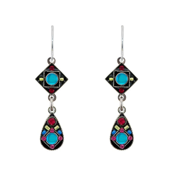Firefly Mosaics Moonlight Bermuda Blue Drop Earrings